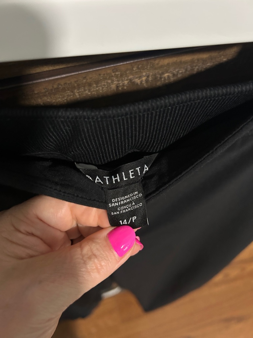 Athleta Brooklyn Black Lined Work /Athleisure Trouser 14 Petite - Picture 2 of 9